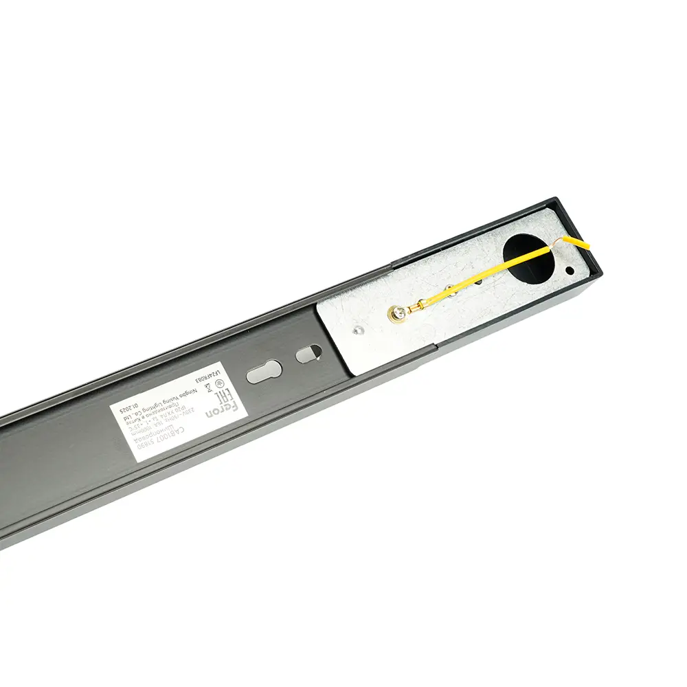 Фото 4 Шинопровод Feron для трековых однофазных светильников черный 1м в наборе токоввод заглушка крепление CAB1007 51890