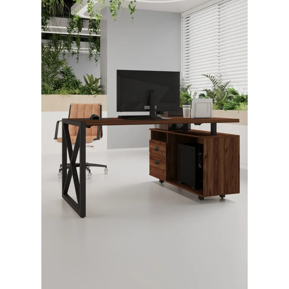 Фото 17 Стол письменный Калифорния мебель Хардвиг ср01 150x76x120 см ЛДСП цвет темный орех Фото 17 Стол письменный Калифорния мебель Хардвиг ср01 150x76x120 см ЛДСП цвет темный орех