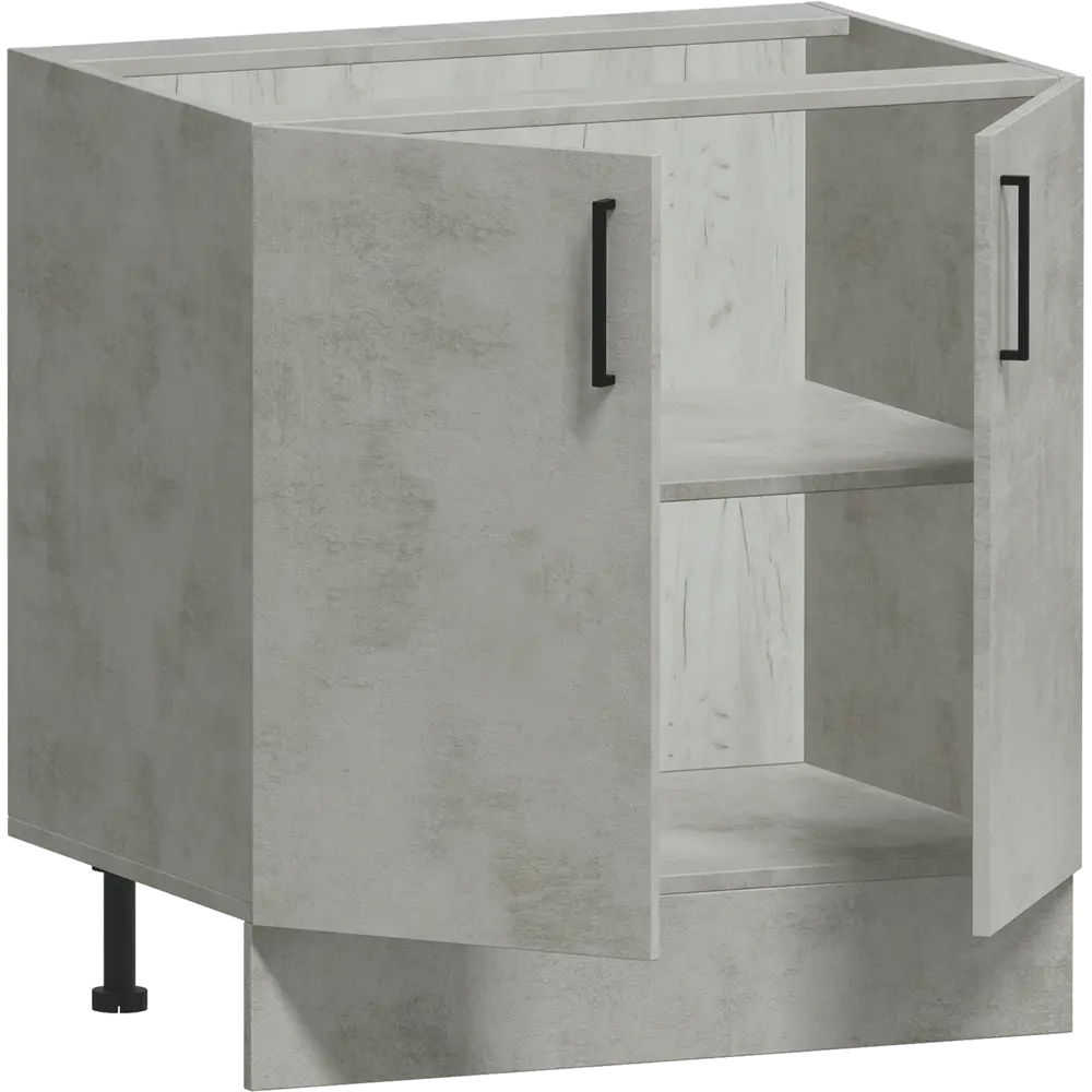 Фото 3 Напольный шкаф Алькона Парма 80x86x57.6 см МДФ цвет белый Фото 3 Напольный шкаф Алькона Парма 80x86x57.6 см МДФ цвет белый