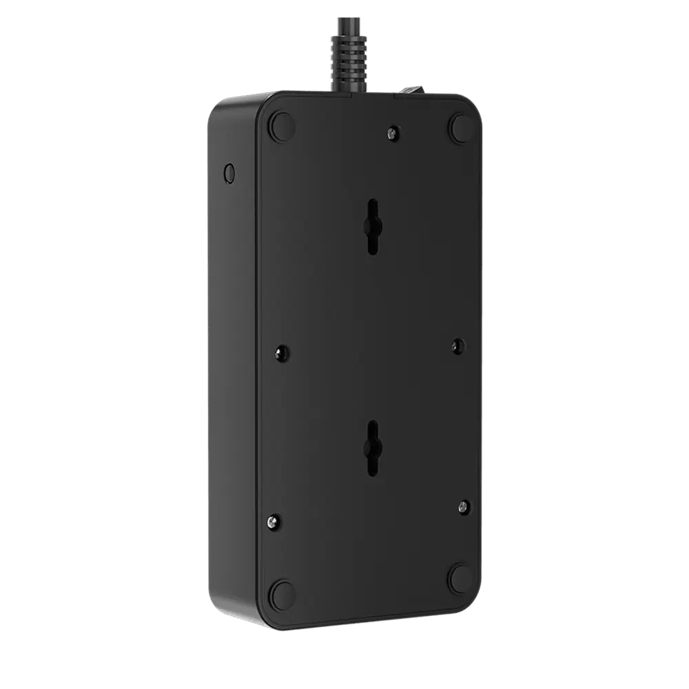 Фото 4 Сетевой фильтр с защитой Agni TP-FS4U4E-PD-5m-black 3x1.5 5 м 4 розетки с заземлением 4000 Вт цвет черный