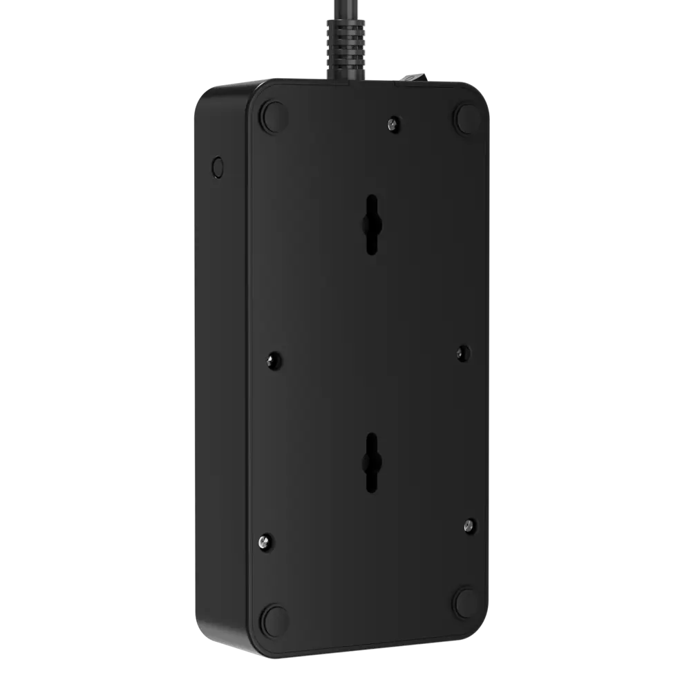 Фото 4 Сетевой фильтр с защитой Agni TP-FS4E-5m-black 3x1.5 5 м 4 розетки с заземлением 4000 Вт цвет черный