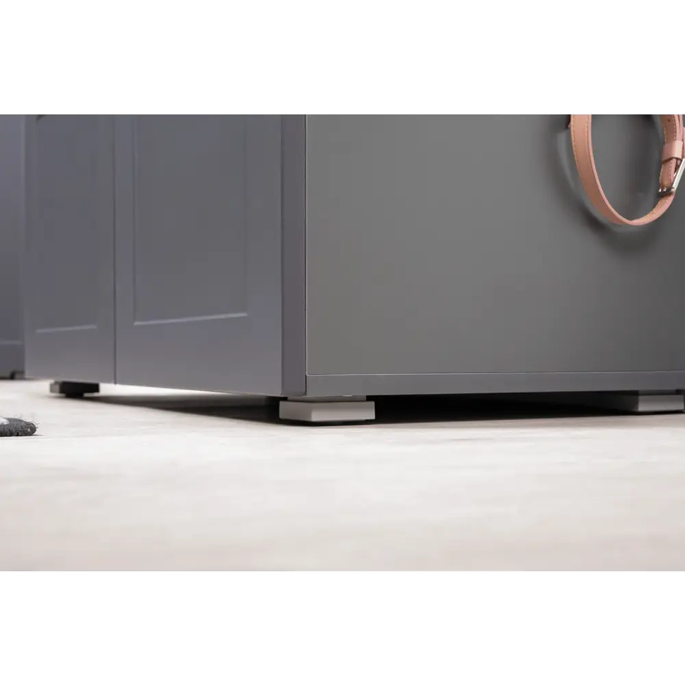 Фото 8 Комплект мебели для прихожей Mobi Остин пр-18-гз 160x230x54 см ЛДСП цвет серый графит/дуб крафт золотой