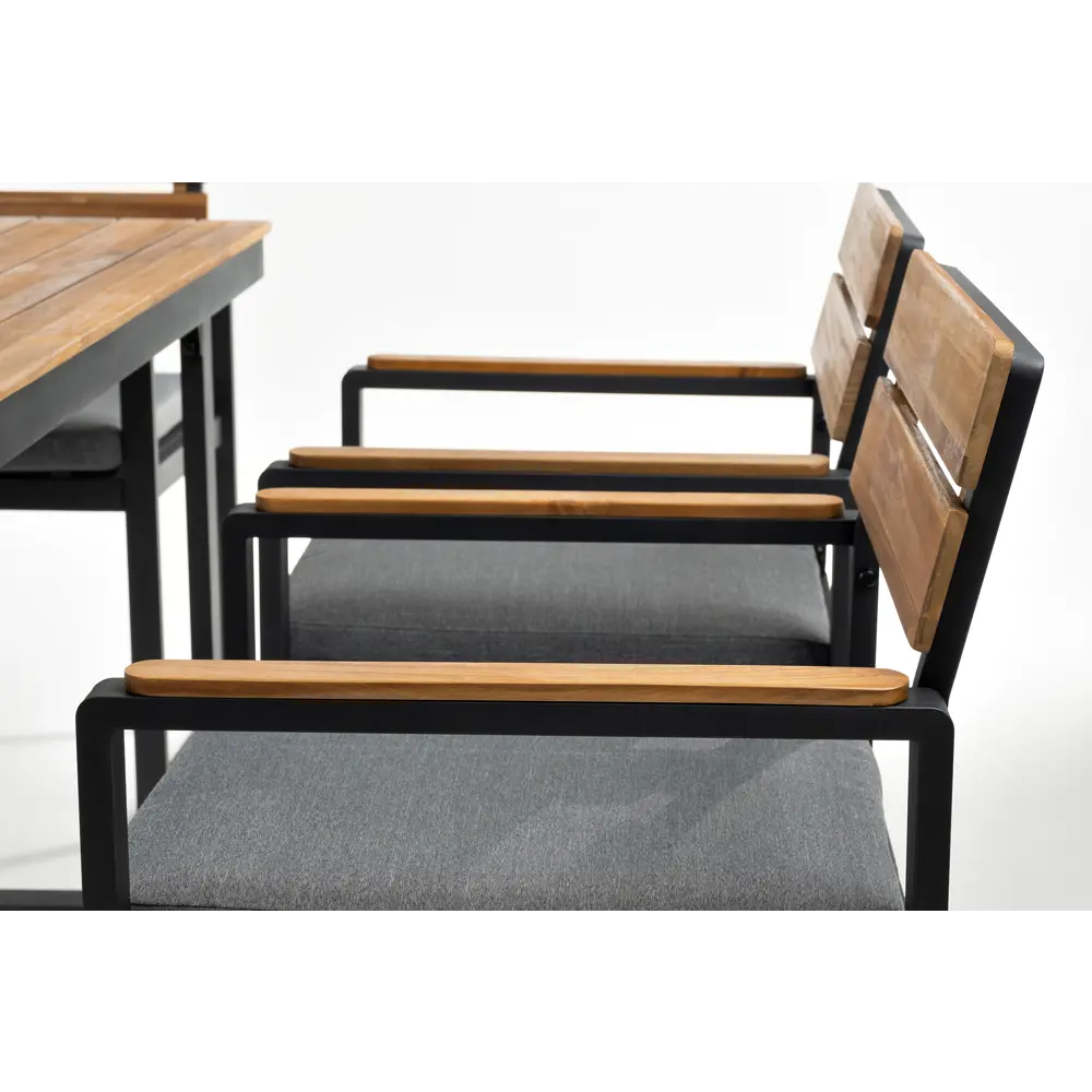 Фото 3 Набор садовой мебели Joygarden Topa L алюминий серый диван кресло стол