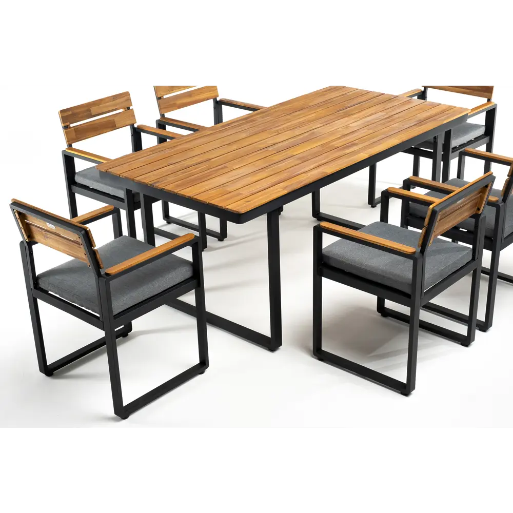 Фото 4 Набор садовой мебели Joygarden Topa L алюминий серый диван кресло стол