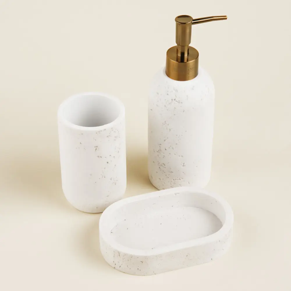 Фото 3 Набор для ванной Sima-Land Home 9951842: дозатор, мыльница, стакан Фото 3 Набор для ванной Sima-Land Home 9951842: дозатор, мыльница, стакан