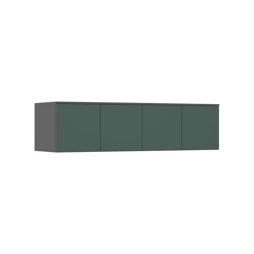 Фото Антресоль к шкафу Сима-ленд Норд 160х51х41.8 см ЛДСП цвет изумруд/графит