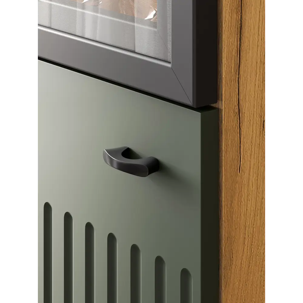 Фото 4 Шкаф-пенал Сима-ленд Милан с 1 дверью 50x191x188 см ЛДСП цвет олива/дуб золотой