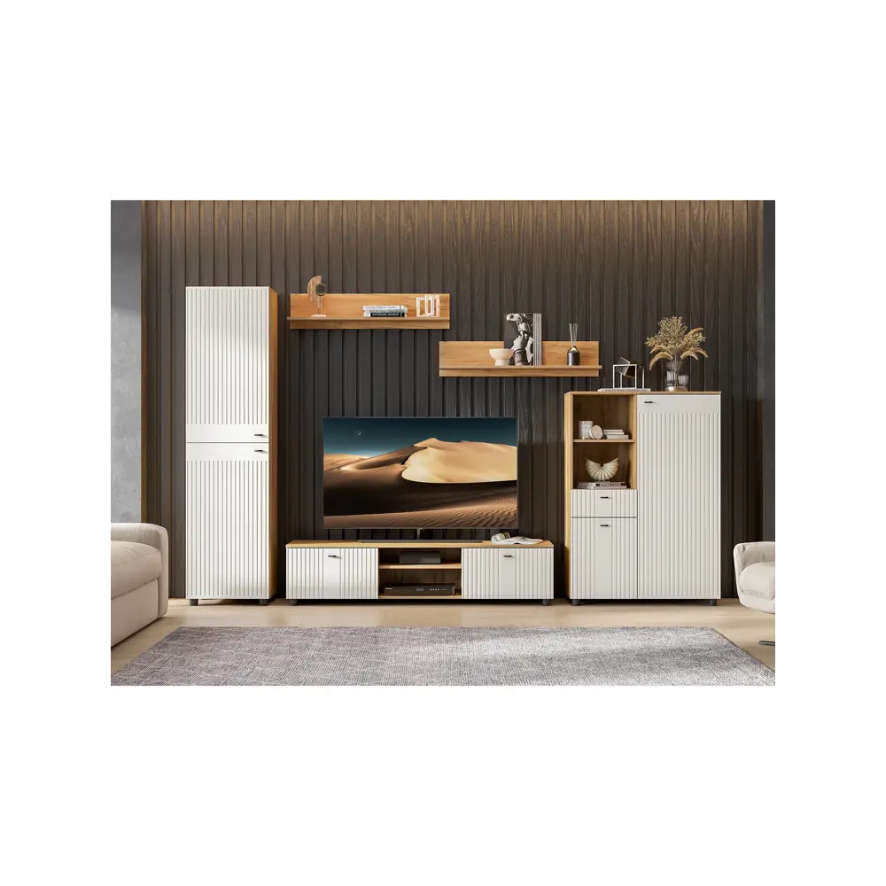 Фото 3 Шкаф распашной Сима-ленд Милан с 2 дверями 90x41x128 см ЛДСП цвет белый