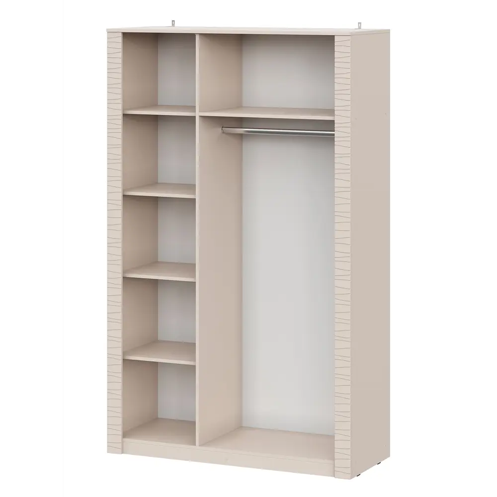 Фото 2 Шкаф распашной Сима-ленд Калипсо с 3 дверями 130x52x210 см ЛДСП цвет меланж