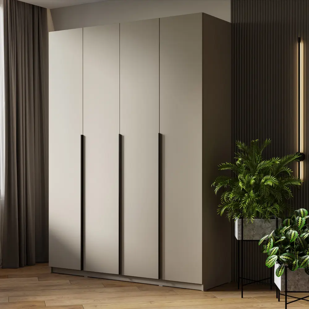 Фото Шкаф распашной Сима-ленд Бруно с 2 дверями 160x50x221 см ЛДСП цвет кашемир Фото Шкаф распашной Сима-ленд Бруно с 2 дверями 160x50x221 см ЛДСП цвет кашемир