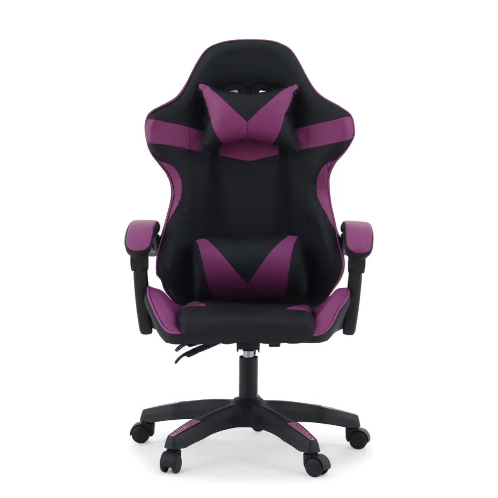 Фото 3 Кресло игровое Клик мебель 10900388 51x79x49 см искусственная кожа цвет черно-фиолетовый Фото 3 Кресло игровое Клик мебель 10900388 51x79x49 см искусственная кожа цвет черно-фиолетовый