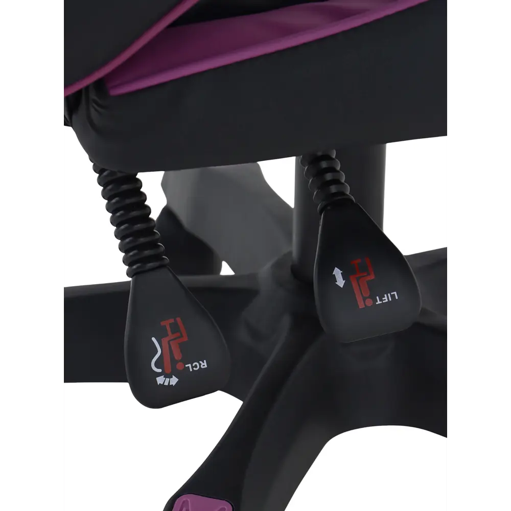 Фото 12 Кресло игровое Клик мебель 10900388 51x79x49 см искусственная кожа цвет черно-фиолетовый Фото 12 Кресло игровое Клик мебель 10900388 51x79x49 см искусственная кожа цвет черно-фиолетовый