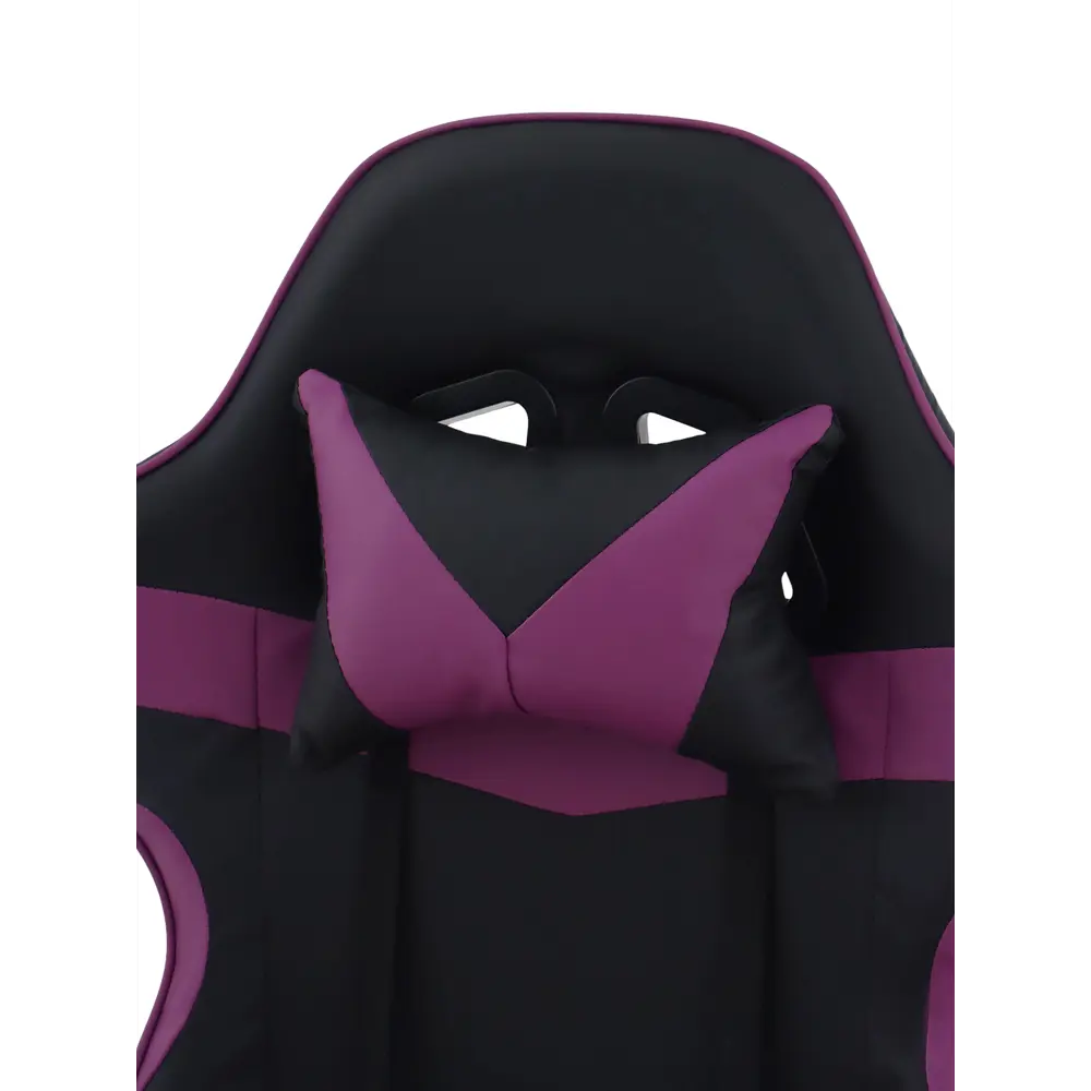 Фото 8 Кресло игровое Клик мебель 10900388 51x79x49 см искусственная кожа цвет черно-фиолетовый Фото 8 Кресло игровое Клик мебель 10900388 51x79x49 см искусственная кожа цвет черно-фиолетовый