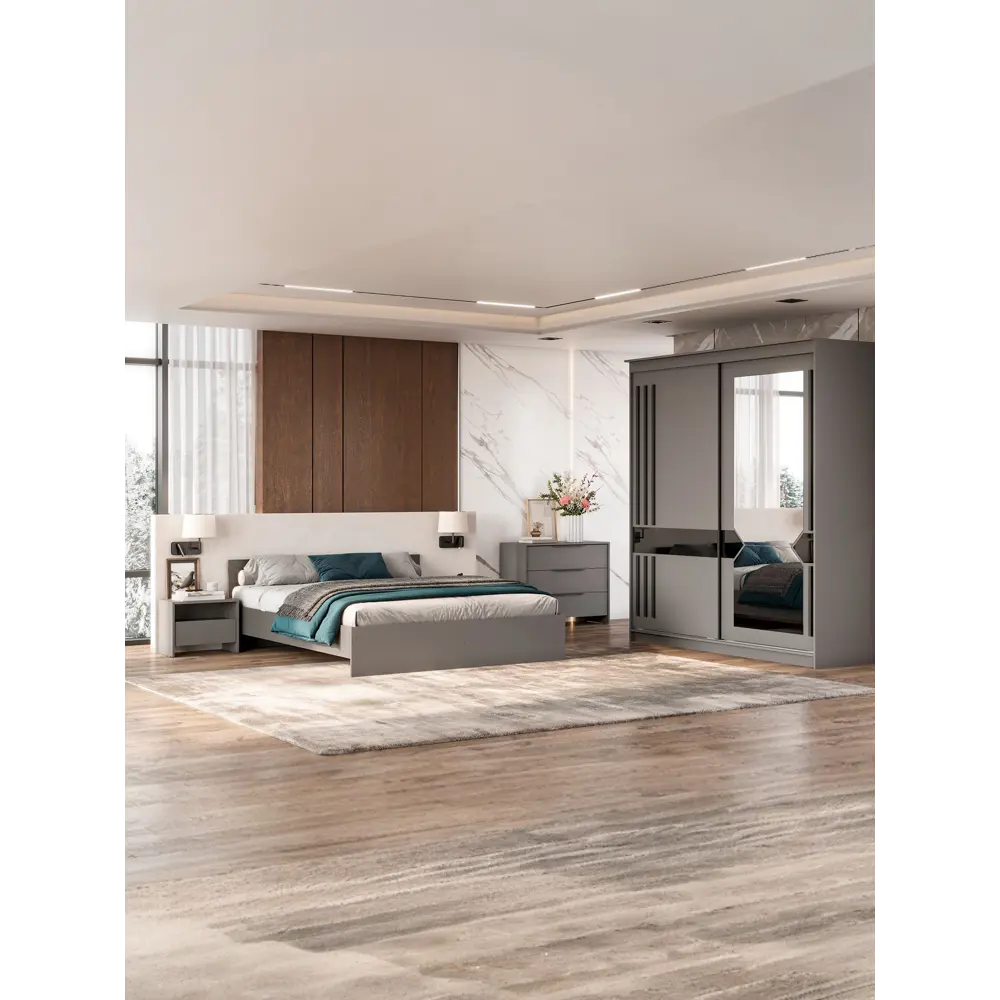 Фото 4 Тумба прикроватная Сима-ленд Камелия 50x29x38 см 1 ящик ЛДСП цвет графит Фото 4 Тумба прикроватная Сима-ленд Камелия 50x29x38 см 1 ящик ЛДСП цвет графит