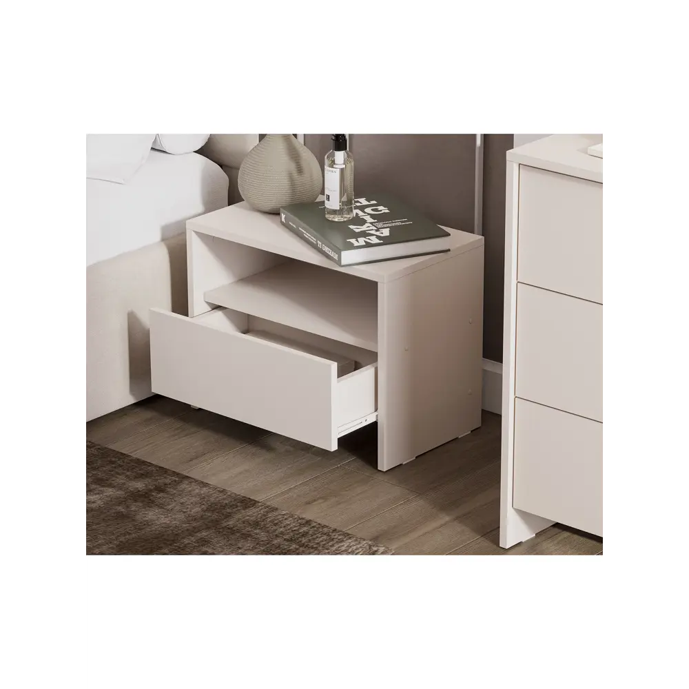 Фото 3 Тумба прикроватная Сима-ленд Камелия 50x29x38 см 1 ящик ЛДСП цвет меланж Фото 3 Тумба прикроватная Сима-ленд Камелия 50x29x38 см 1 ящик ЛДСП цвет меланж