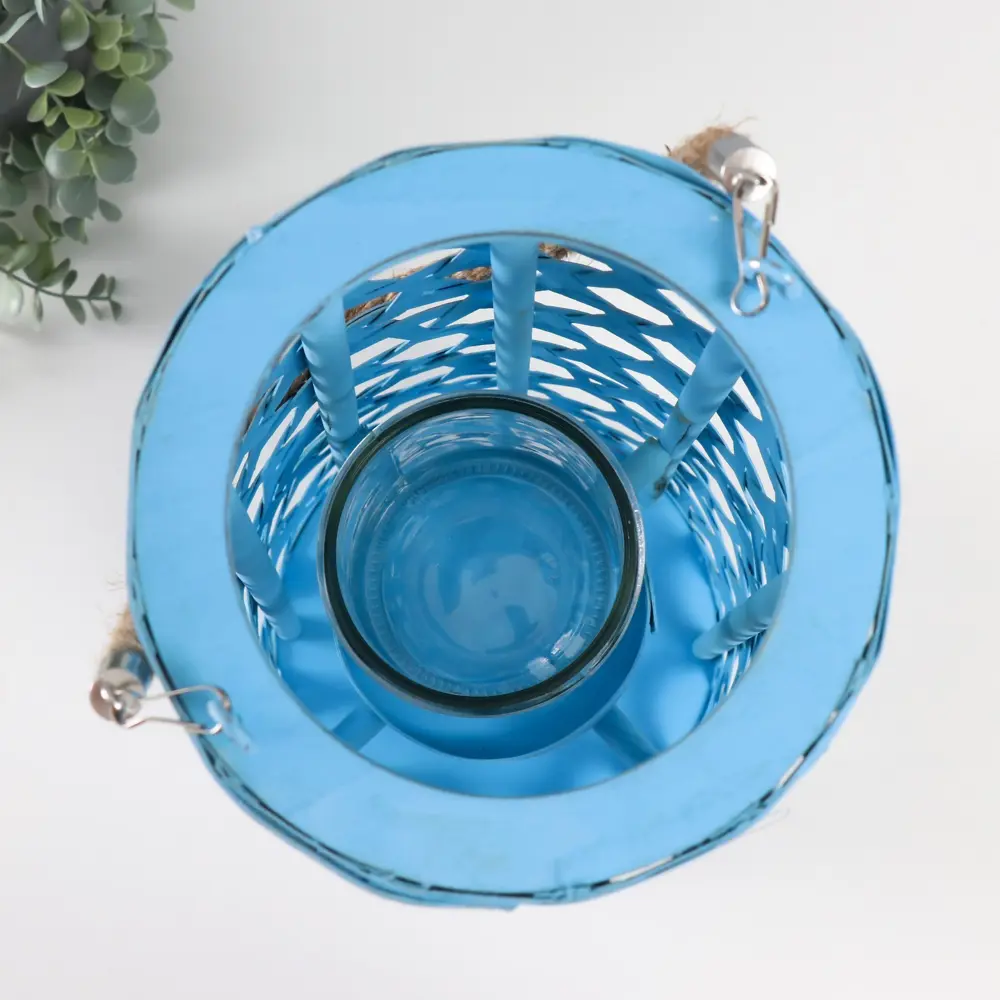 Фото 3 Подсвечник Сима-ленд Фонарик звёздное плетение 16x51 см