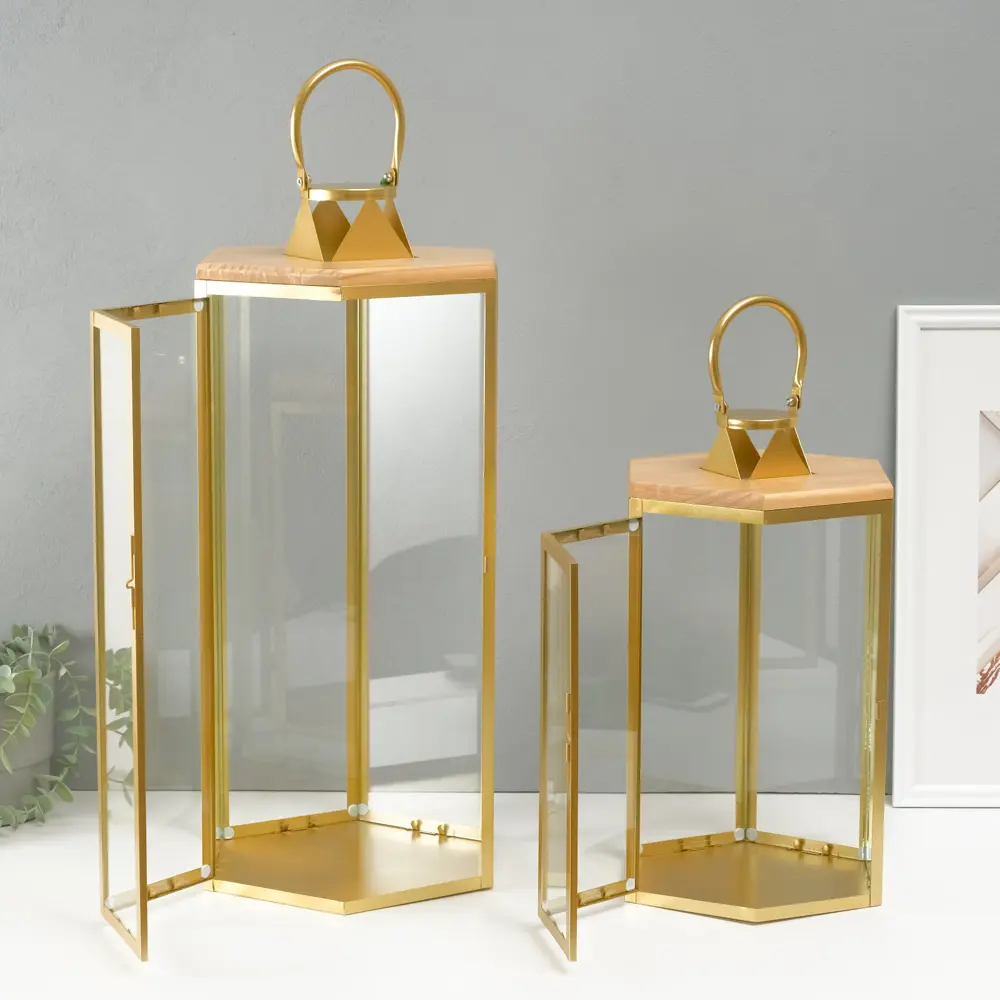 Фото 4 Подсвечник Сима-ленд Фонарь шесть граней 26x55 см Фото 4 Подсвечник Сима-ленд Фонарь шесть граней 26x55 см