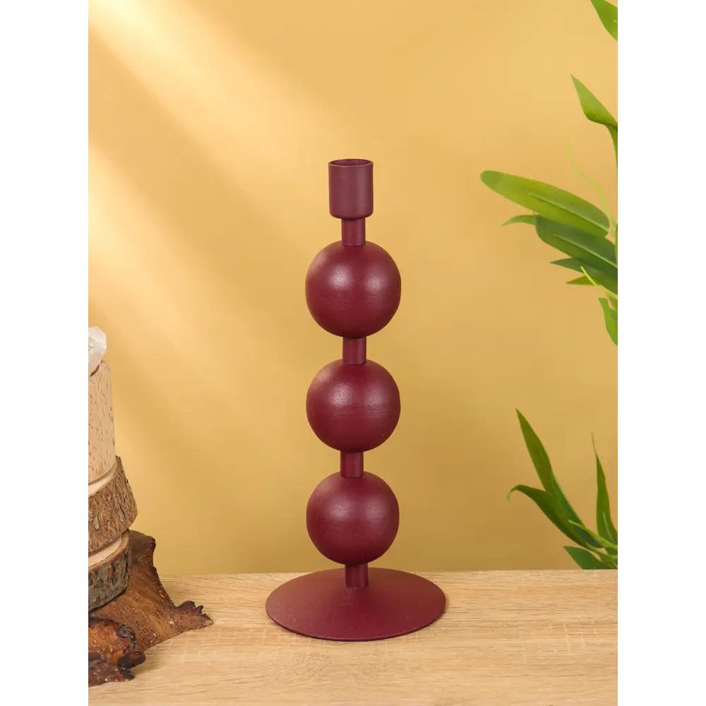 Фото 2 Подсвечник Сима-ленд Баклажан с 3 сферами 10x25 см