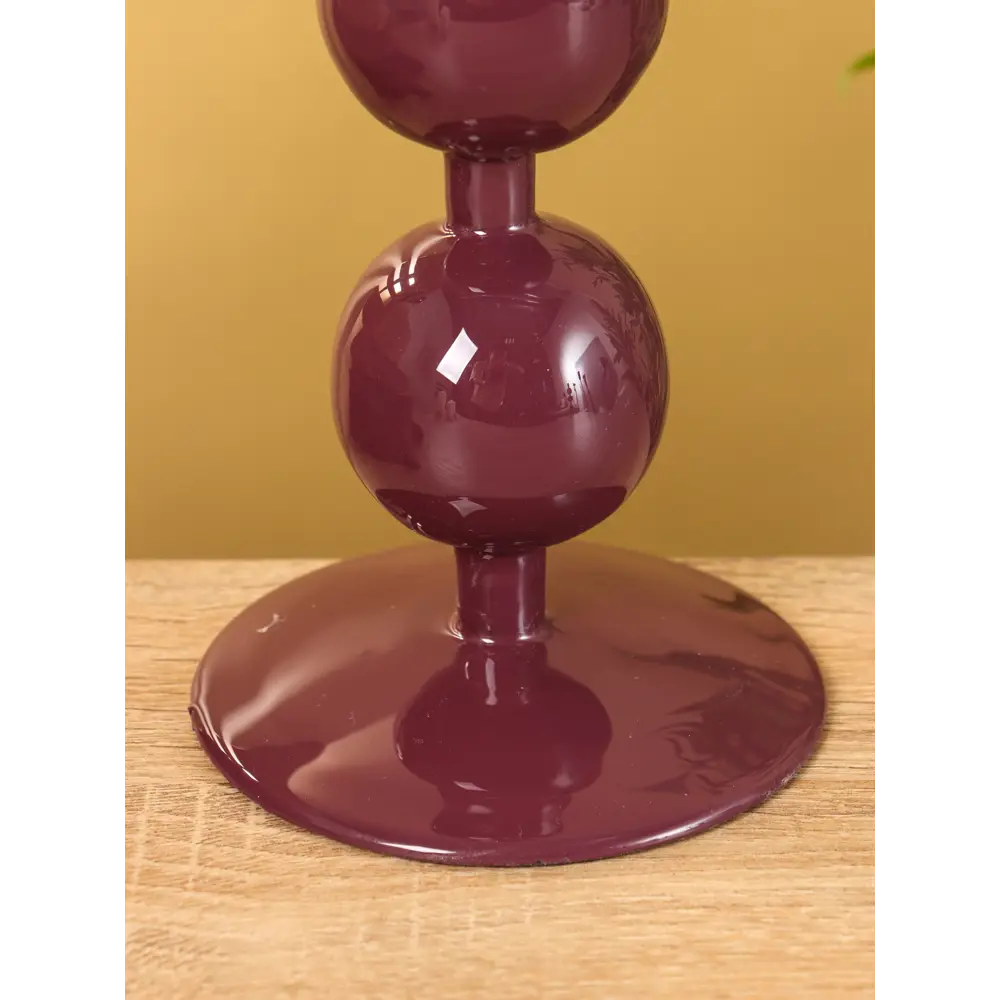 Фото 5 Подсвечник Сима-ленд Баклажановый с 3 сферами 10x25 см