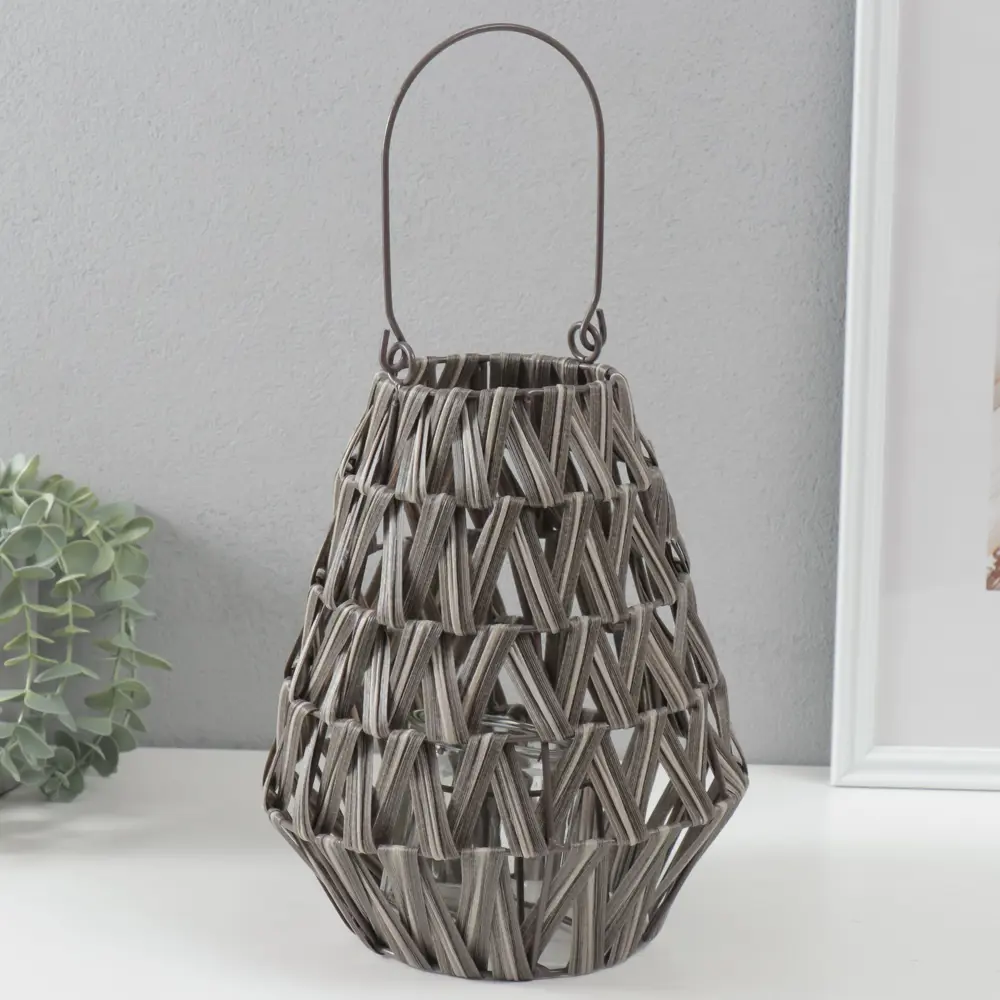 Фото 2 Подсвечник Сима-ленд Зигзаг серый 20x24 см Фото 2 Подсвечник Сима-ленд Зигзаг серый 20x24 см