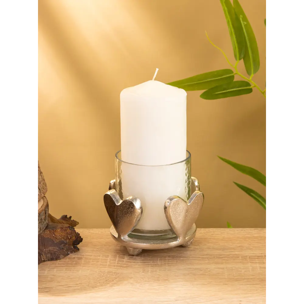 Фото Подсвечник Сима-ленд Сердце алюминий 10x10 см Фото Подсвечник Сима-ленд Сердце алюминий 10x10 см