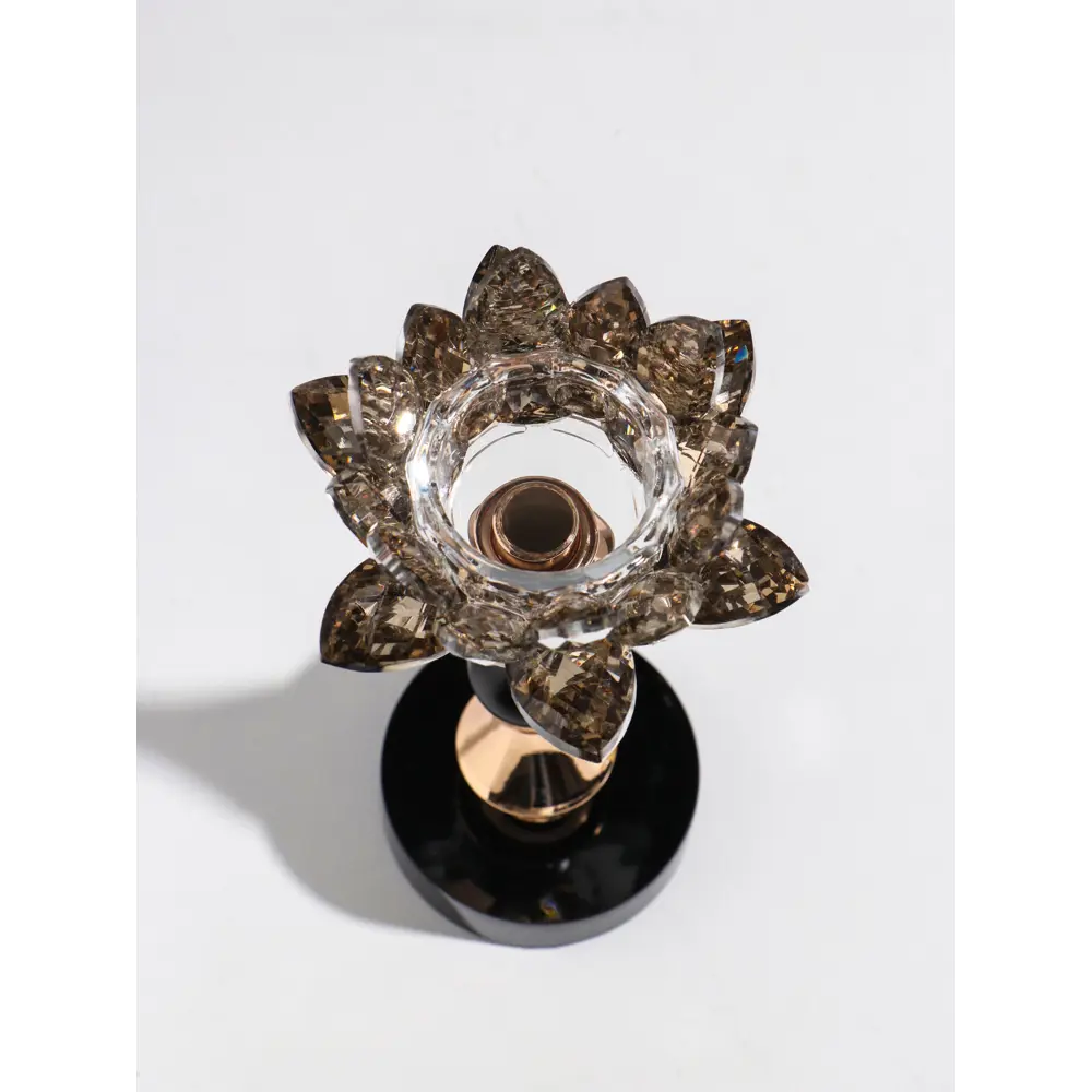 Фото 3 Подсвечник Сима-ленд Лотос чёрно-золотой 8x22 см Фото 3 Подсвечник Сима-ленд Лотос чёрно-золотой 8x22 см