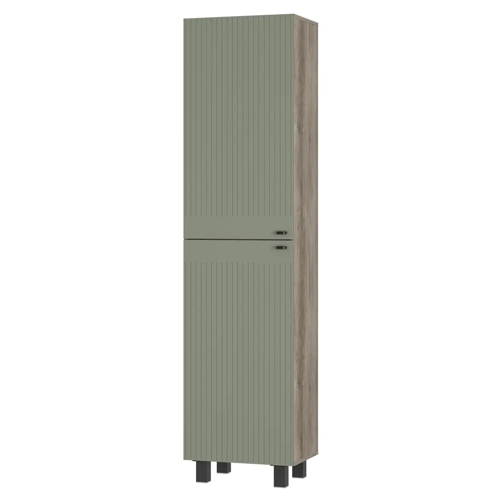 Фото Шкаф распашной Сима-ленд Олива пн-01 с 2 дверями 50x201x37 см ЛДСП цвет дуб каньон/MF12