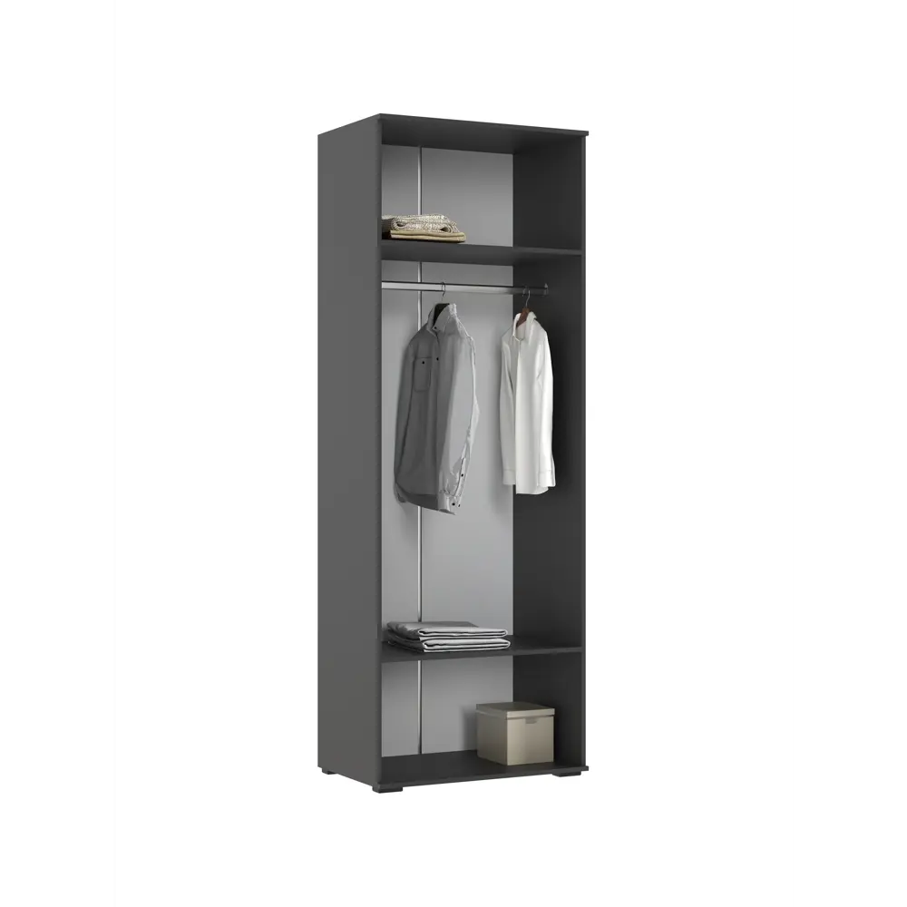 Фото 2 Шкаф распашной Сима-ленд Норд с 2 дверями 80x51x223 см ЛДСП цвет изумруд/графит