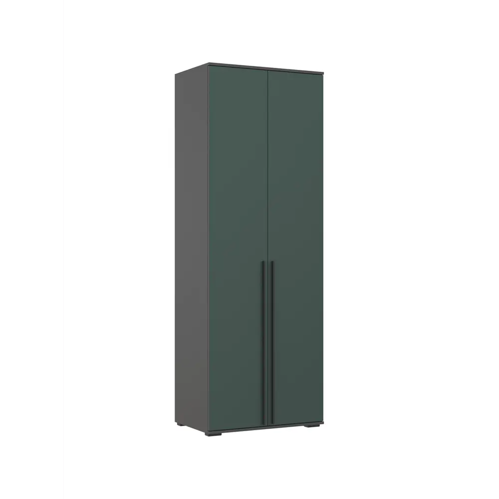 Фото 3 Шкаф распашной Сима-ленд Норд с 2 дверями 80x51x223 см ЛДСП цвет изумруд/графит