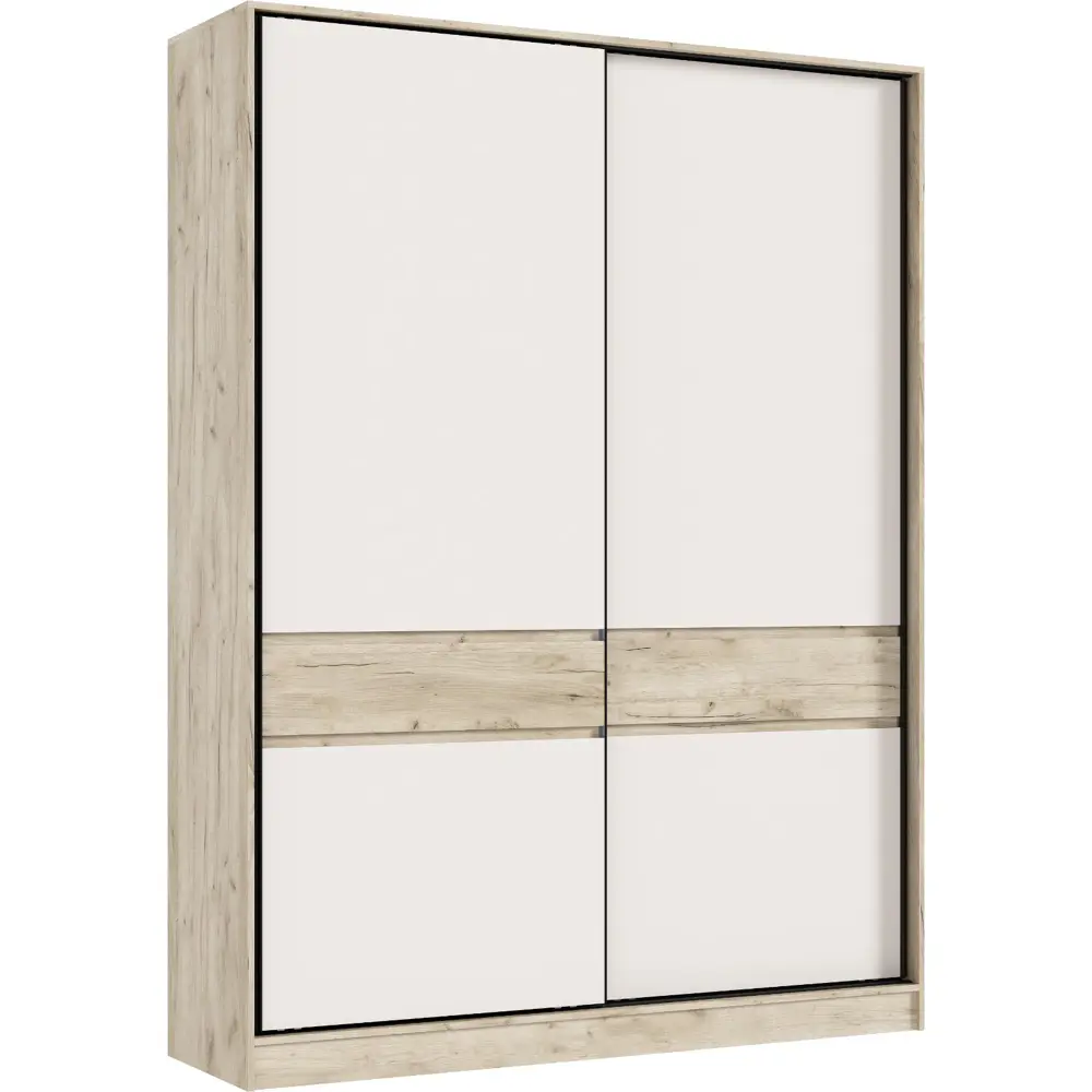 Фото Шкаф-купе Сима-ленд Роджина с 2 дверями 52x180x24 см 5 полок ЛДСП цвет кашемир/дуб крафт серый Фото Шкаф-купе Сима-ленд Роджина с 2 дверями 52x180x24 см 5 полок ЛДСП цвет кашемир/дуб крафт серый