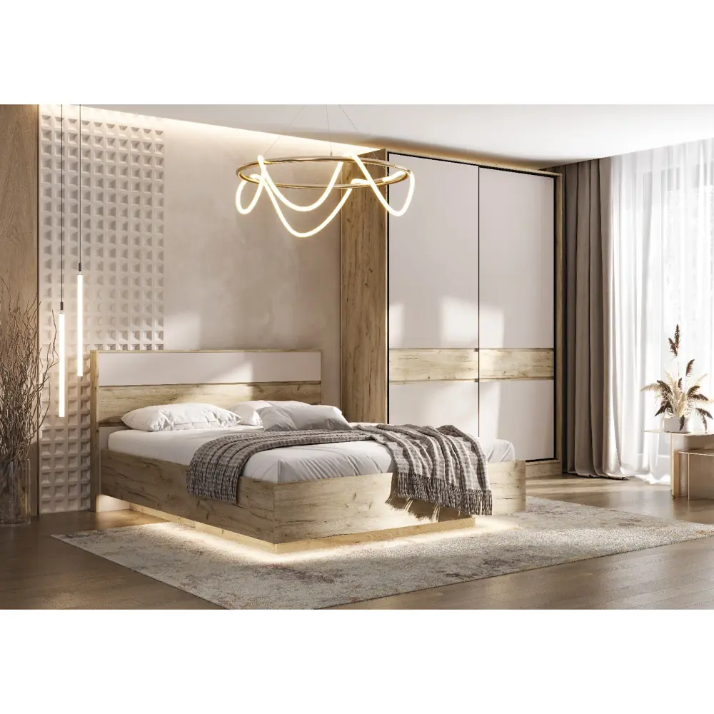 Фото 3 Шкаф-купе Сима-ленд Роджина с 2 дверями 52x180x24 см 5 полок ЛДСП цвет кашемир/дуб крафт серый Фото 3 Шкаф-купе Сима-ленд Роджина с 2 дверями 52x180x24 см 5 полок ЛДСП цвет кашемир/дуб крафт серый