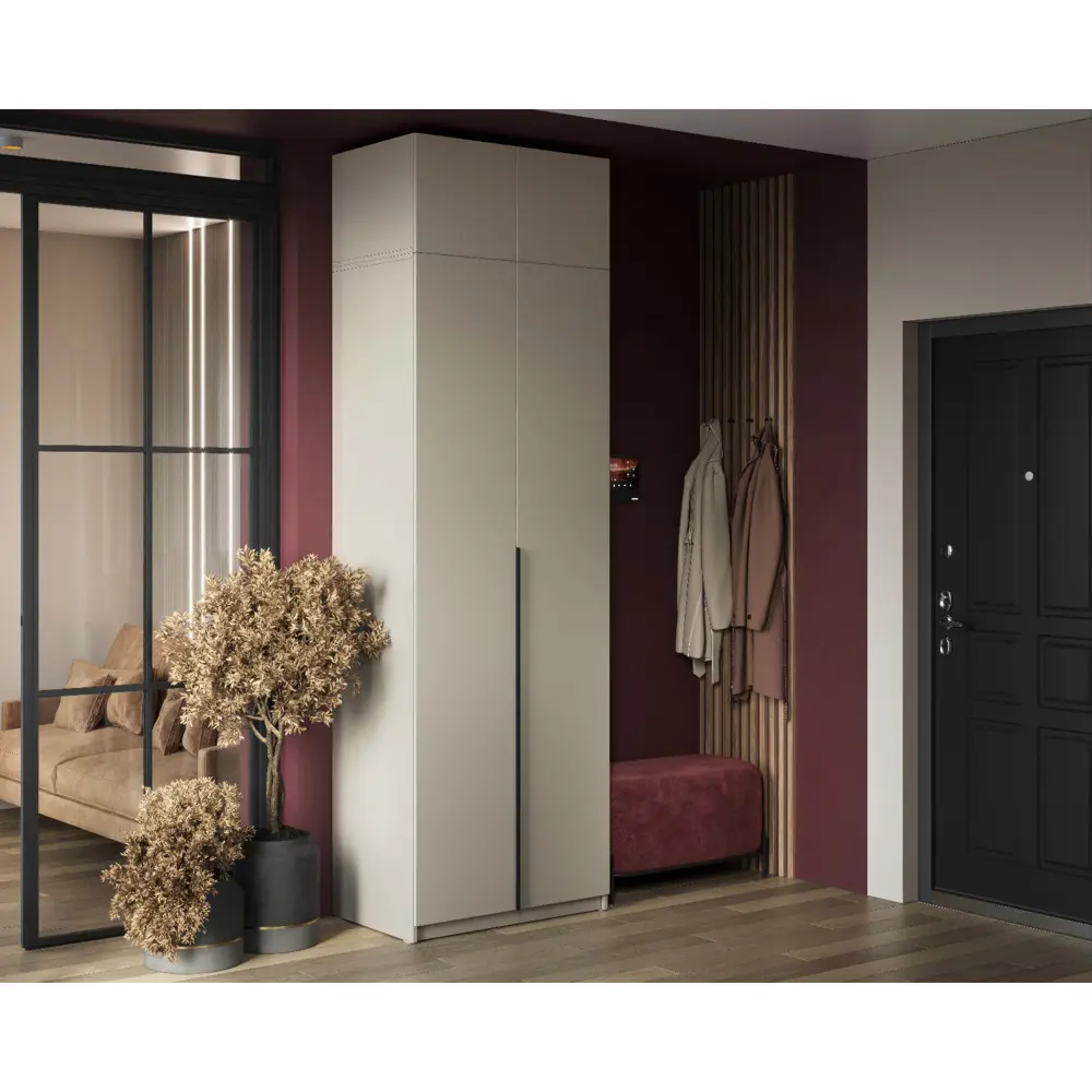 Фото 4 Шкаф-антресоль Сима-ленд Бруно 80х50х38 см ЛДСП цвет кашемир Фото 4 Шкаф-антресоль Сима-ленд Бруно 80х50х38 см ЛДСП цвет кашемир