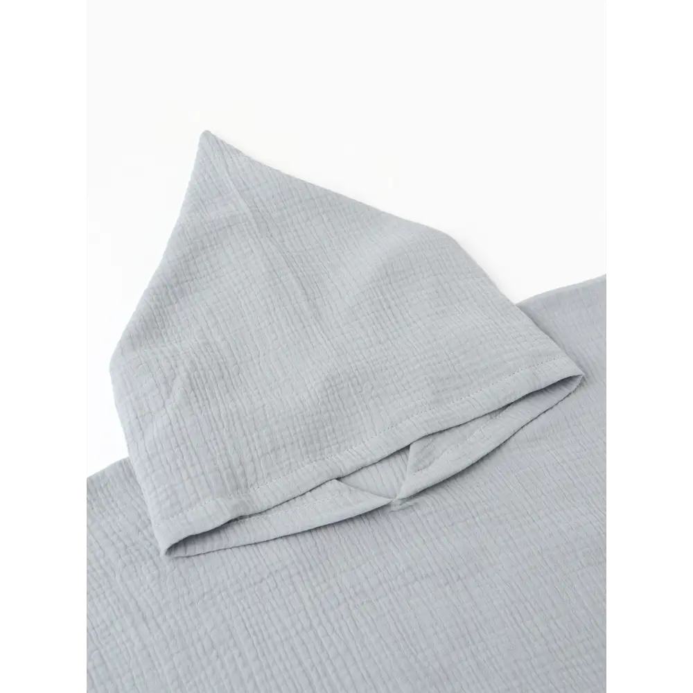 Фото 5 Пончо муслиновое детское LoveLifе 56х70см цвет серо-голубой Фото 5 Пончо муслиновое детское LoveLifе 56х70см цвет серо-голубой