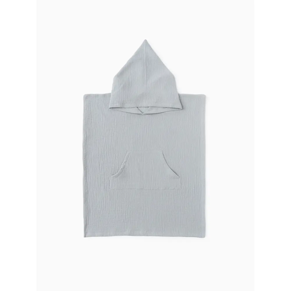Фото 4 Пончо муслиновое детское LoveLifе 56х70см цвет серо-голубой Фото 4 Пончо муслиновое детское LoveLifе 56х70см цвет серо-голубой