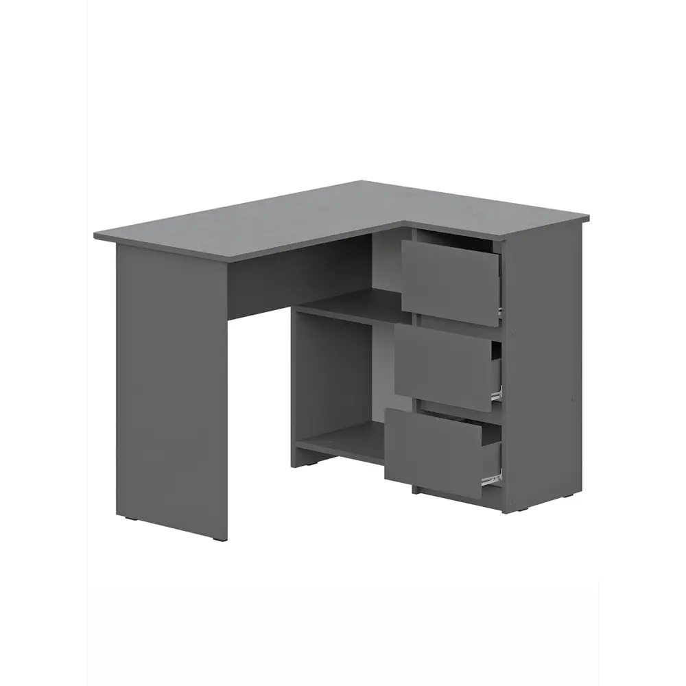 Фото 3 Стол письменный Сима-ленд Денвер 109x83x75 см ЛДСП цвет графит Фото 3 Стол письменный Сима-ленд Денвер 109x83x75 см ЛДСП цвет графит