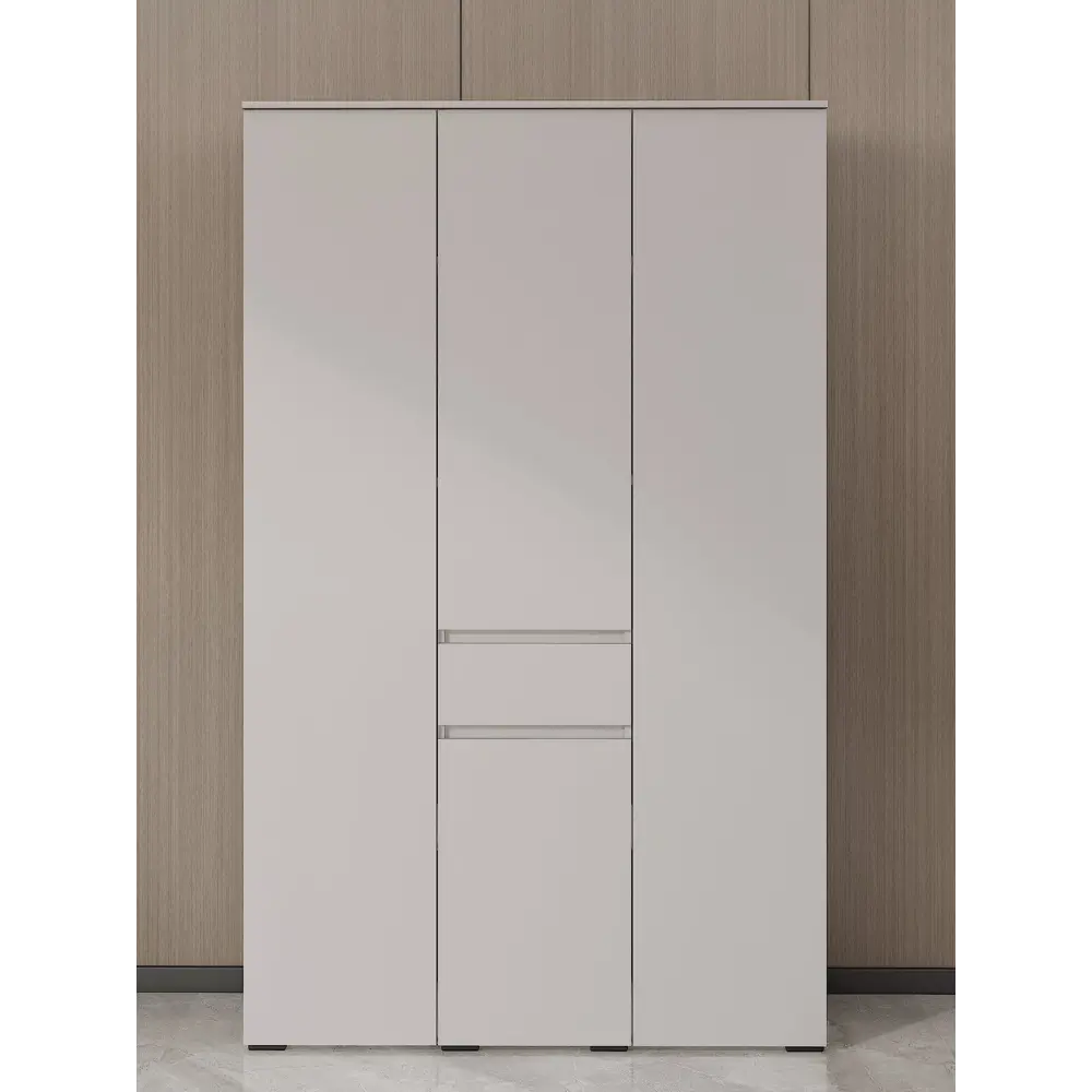 Фото 4 Шкаф распашной Сима-ленд Лора с 3 дверями 220x135x57 см ЛДСП цвет кашемир Фото 4 Шкаф распашной Сима-ленд Лора с 3 дверями 220x135x57 см ЛДСП цвет кашемир