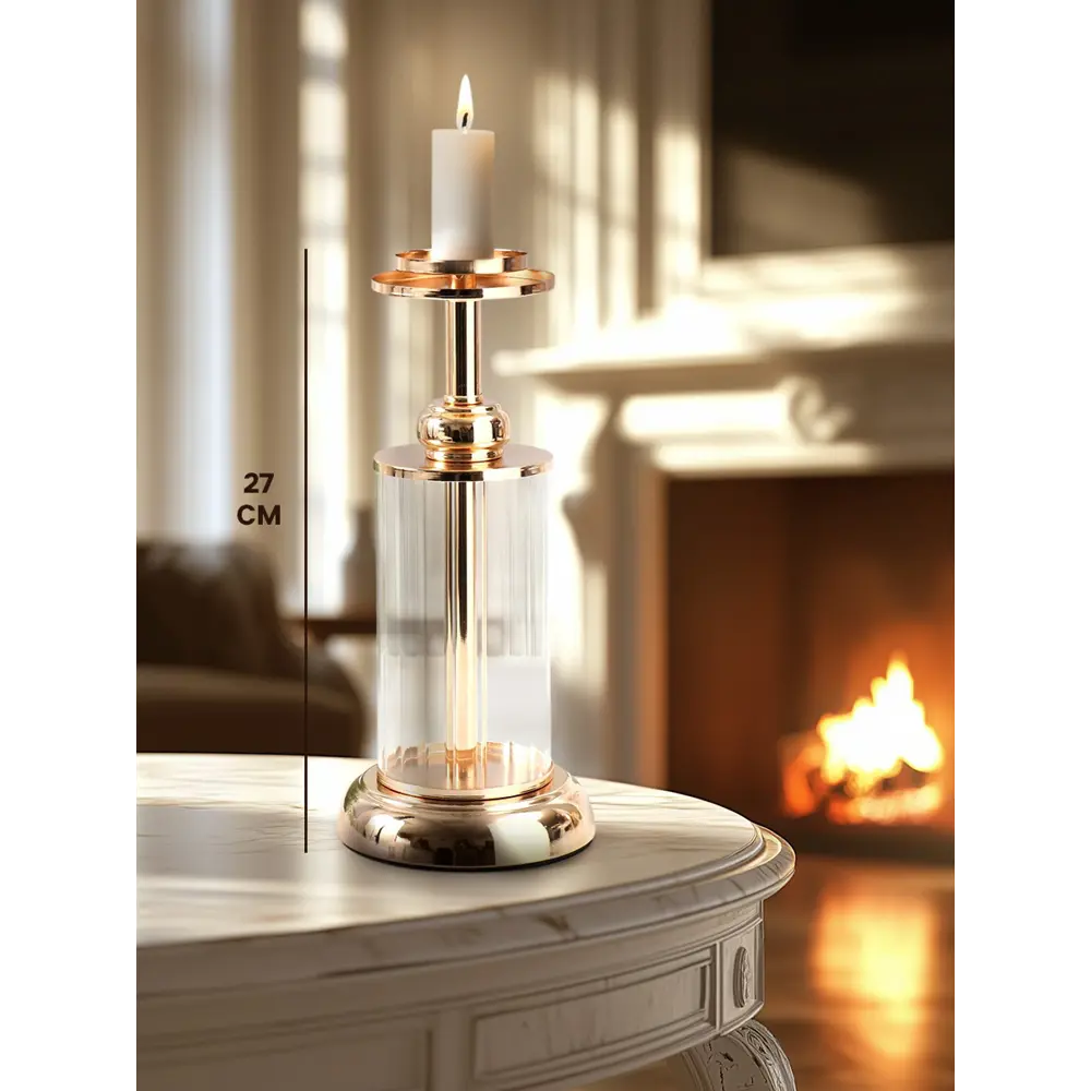 Фото 2 Подсвечник Сима-ленд Колба d=6 см золото 12x27 см Фото 2 Подсвечник Сима-ленд Колба d=6 см золото 12x27 см