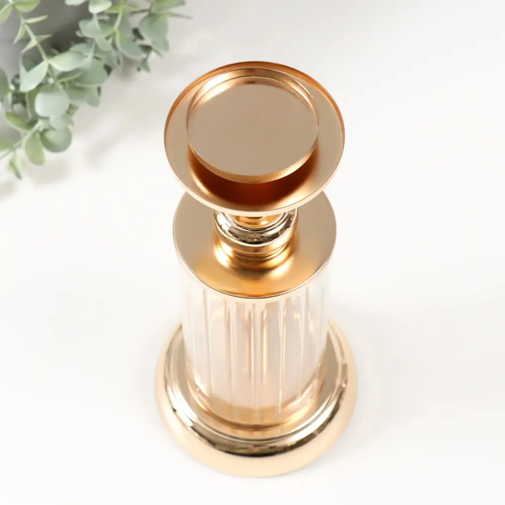 Фото 3 Подсвечник Сима-ленд Колба d=6 см золото 12x27 см Фото 3 Подсвечник Сима-ленд Колба d=6 см золото 12x27 см