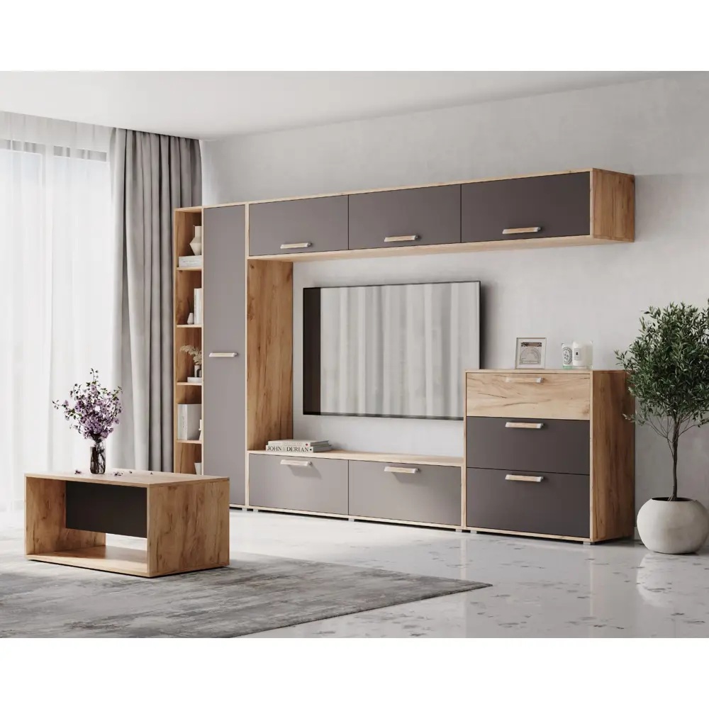 Фото 3 Шкаф-пенал Сима-ленд Флорида с 1 дверрью 40x42x188 см ЛДСП цвет золотой дуб/графит Фото 3 Шкаф-пенал Сима-ленд Флорида с 1 дверрью 40x42x188 см ЛДСП цвет золотой дуб/графит