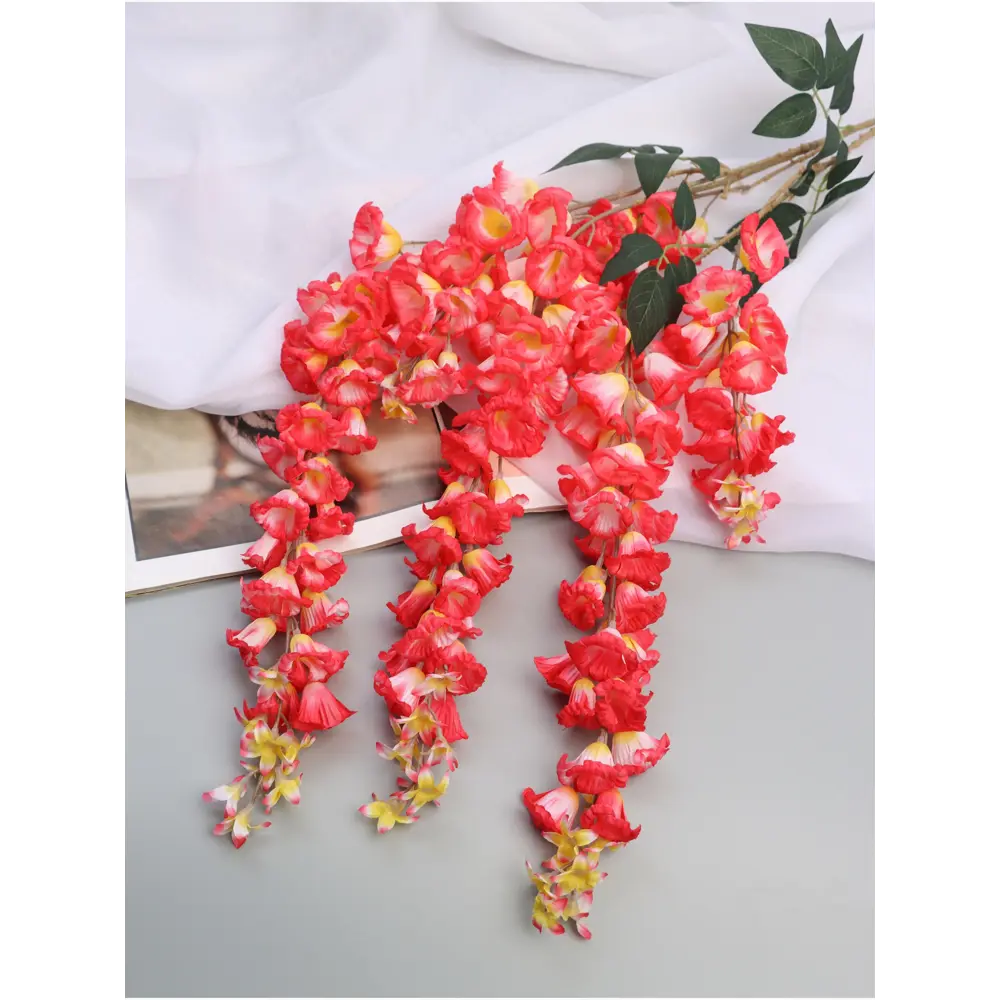 Фото 2 Цветы искусственные Наперстянка бреди 20x97 см светло-красный 10709201