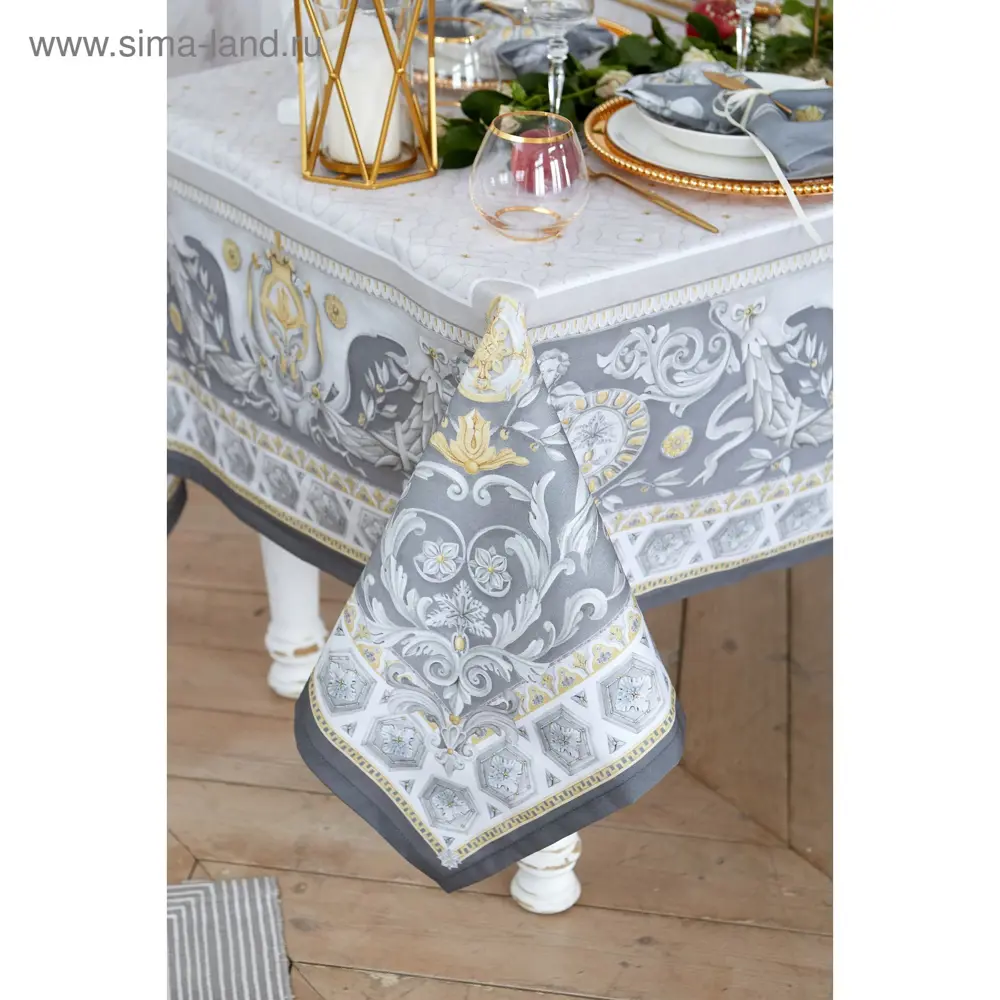 Фото 5 Набор столовый Этель Classic style скатерть 180x145см +/-3см салфетки 8 шт Фото 5 Набор столовый Этель Classic style скатерть 180x145см +/-3см салфетки 8 шт