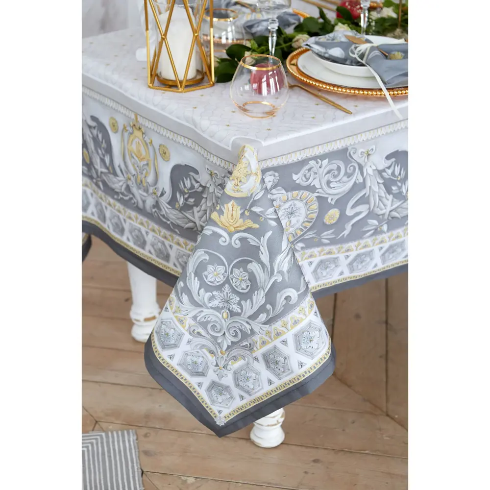 Фото 2 Набор столовый Этель Classic style скатерть 180x145см +/-3см салфетки 8 шт Фото 2 Набор столовый Этель Classic style скатерть 180x145см +/-3см салфетки 8 шт