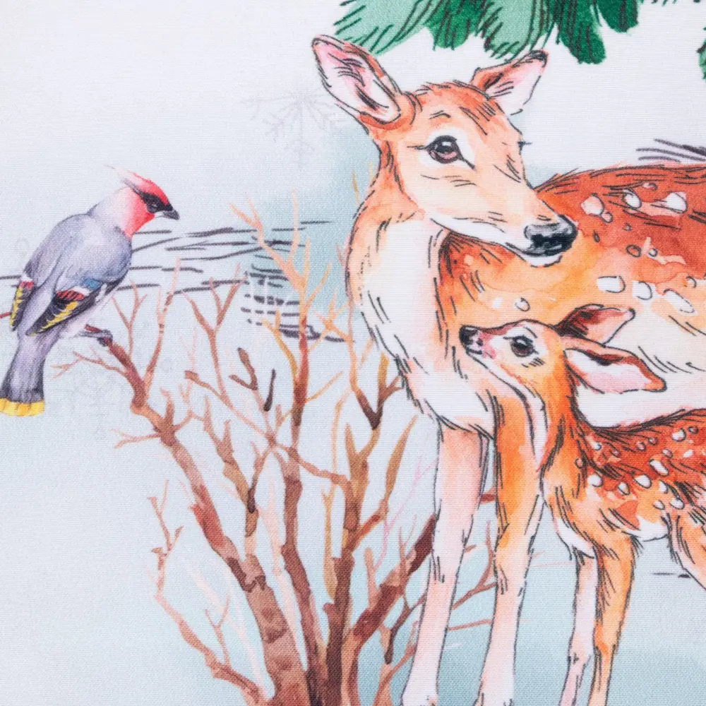 Фото 15 Комплект штор на шторной ленте для кухни Этель Новогодний лес 145x180 см 2 шт цвет белый Фото 15 Комплект штор на шторной ленте для кухни Этель Новогодний лес 145x180 см 2 шт цвет белый