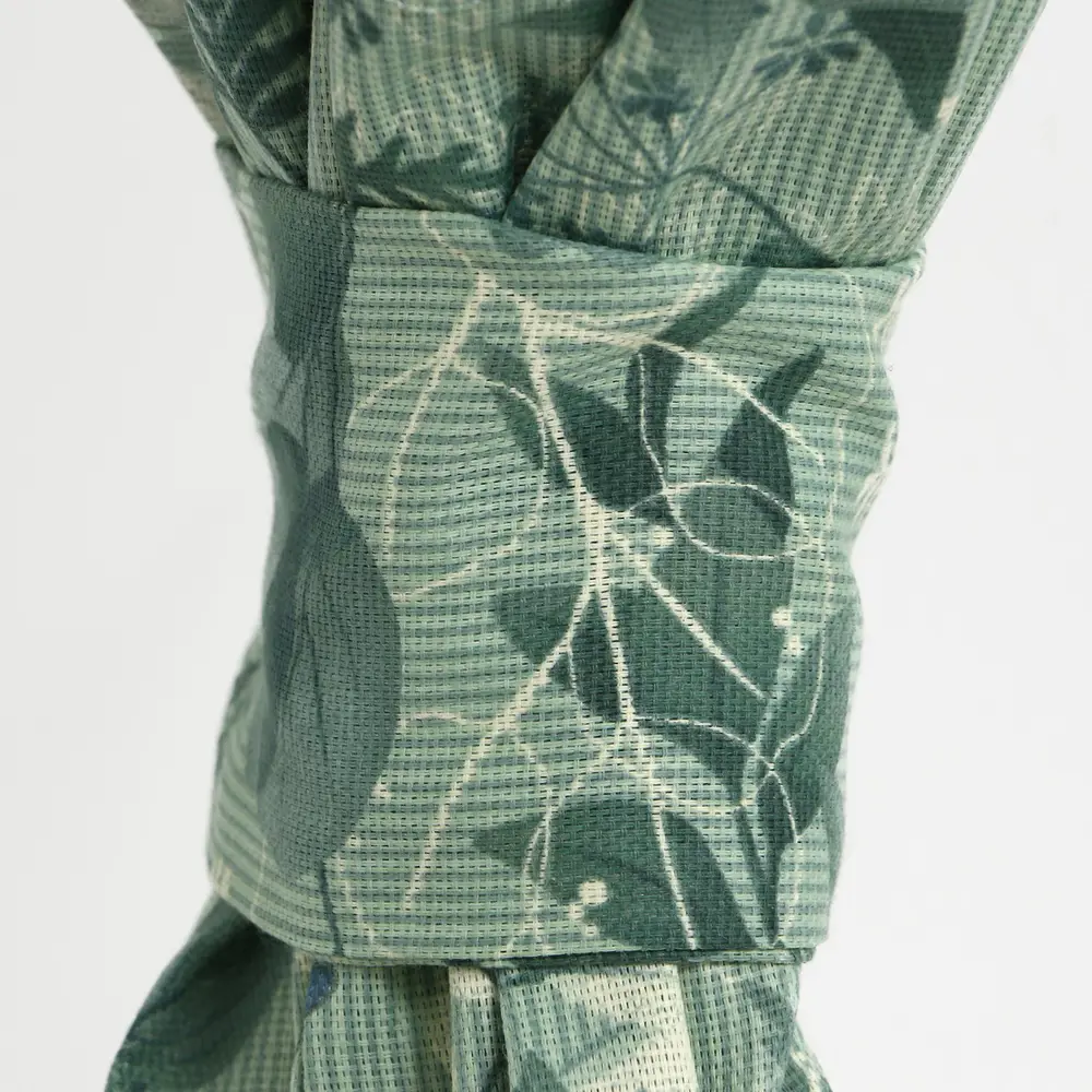 Фото 4 Комплект штор на шторной ленте Доляна 9462704 146x180 см цвет зеленый