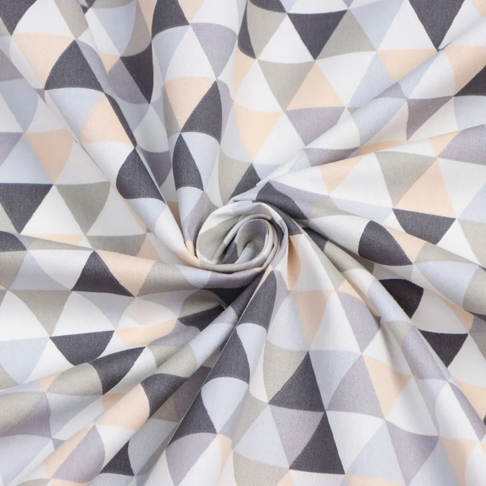 Фото 6 Комплект штор на шторной ленте для кухни Этель Треугольники 149x180 см цвет серый/серебристый Фото 6 Комплект штор на шторной ленте для кухни Этель Треугольники 149x180 см цвет серый/серебристый