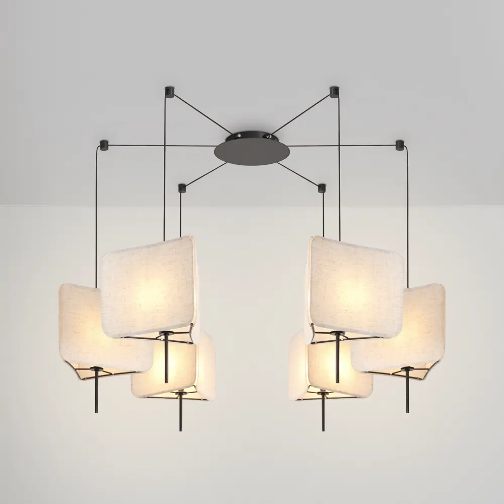 Фото 4 Люстра-паук Freya Bricola Fr5511pl-06b 6 ламп 18 м² цвет черный Фото 4 Люстра-паук Freya Bricola Fr5511pl-06b 6 ламп 18 м² цвет черный