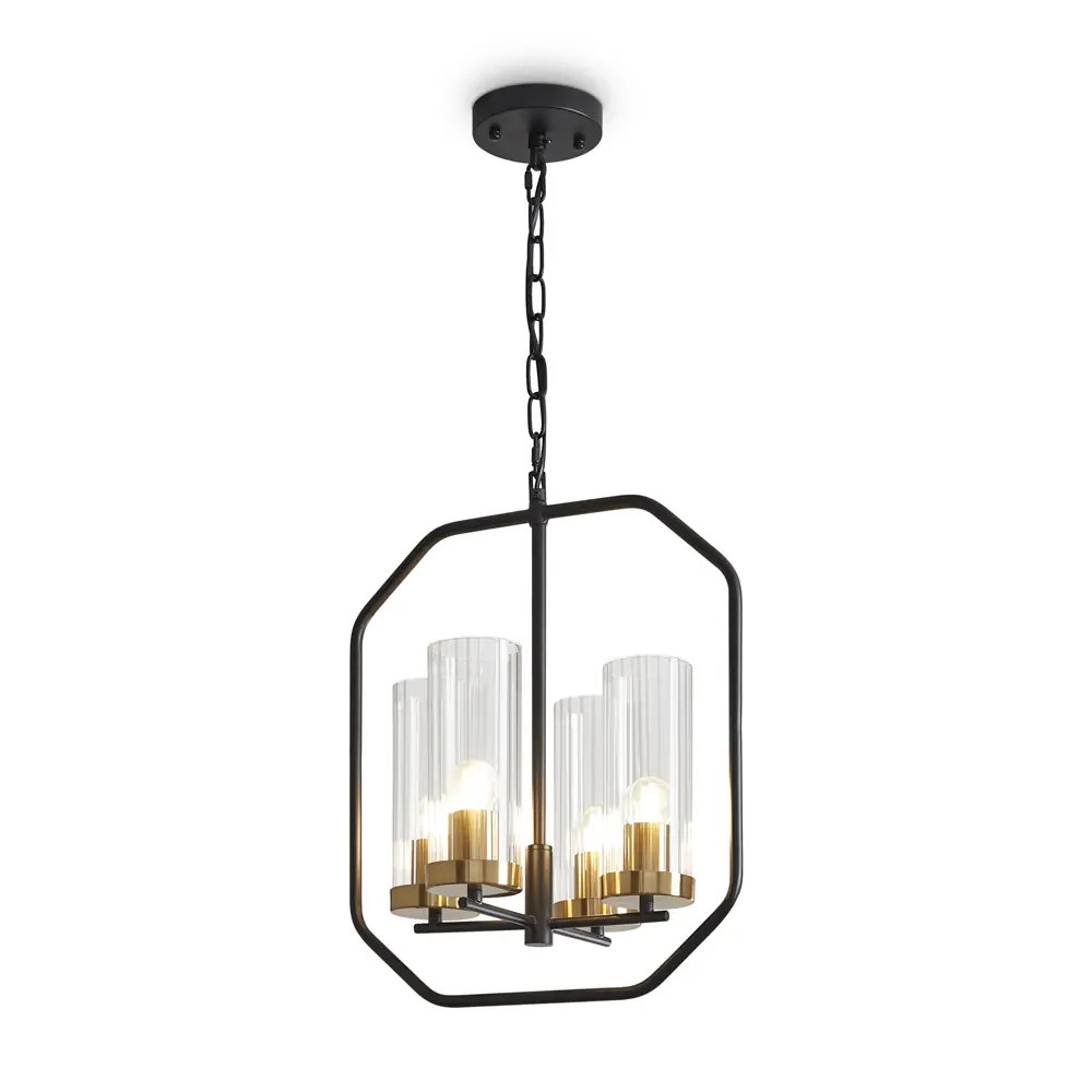 Фото 2 Светильник подвесной Freya Lumi Fr5524pl-04bbz 4 лампы 16 м² цвет черный Фото 2 Светильник подвесной Freya Lumi Fr5524pl-04bbz 4 лампы 16 м² цвет черный