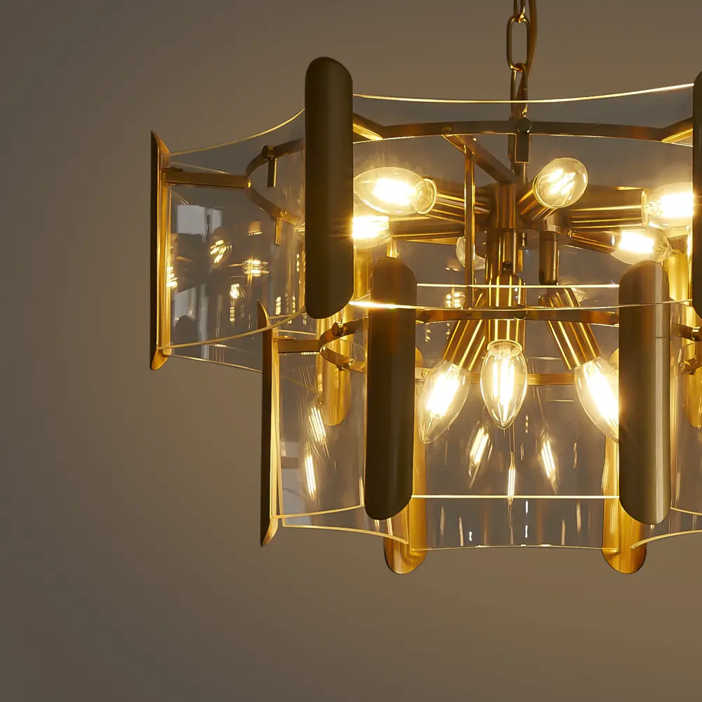 Фото 2 Люстра подвесная Freya Lumiere Fr5516pl-09bs 9 ламп 24 м² цвет латунь Фото 2 Люстра подвесная Freya Lumiere Fr5516pl-09bs 9 ламп 24 м² цвет латунь