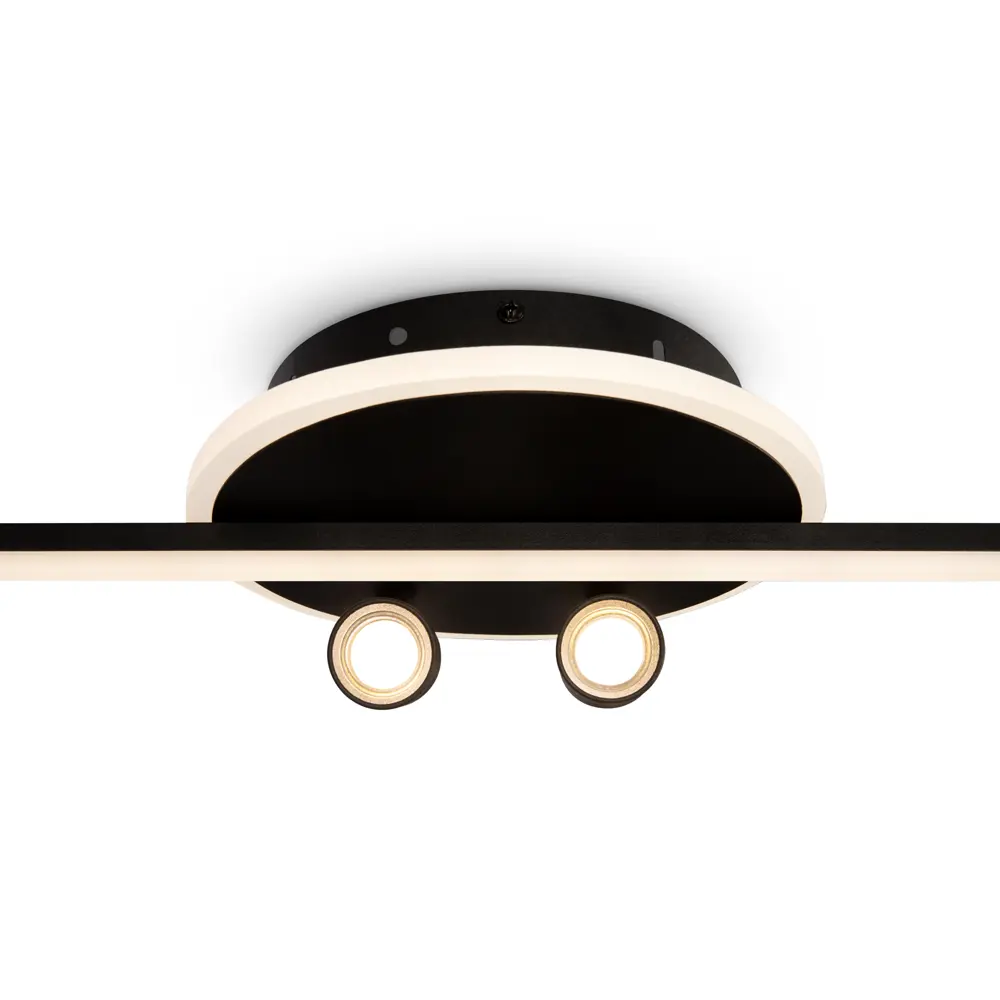 Фото 4 Люстра потолочная светодиодная Freya Lans Fr6056cl-l68b 18 м² нейтральный белый свет цвет черный Фото 4 Люстра потолочная светодиодная Freya Lans Fr6056cl-l68b 18 м² нейтральный белый свет цвет черный