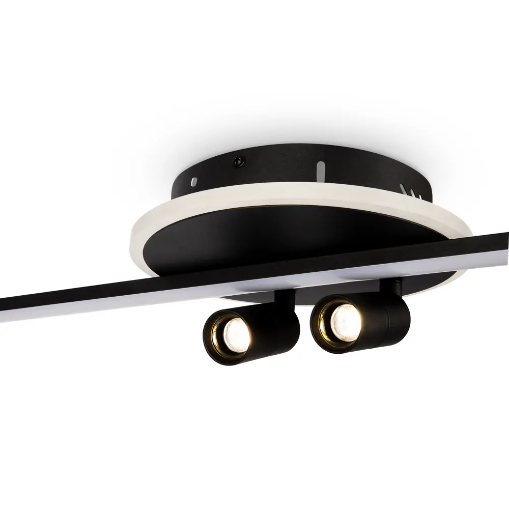 Фото 3 Люстра потолочная светодиодная Freya Lans Fr6056cl-l68b 18 м² нейтральный белый свет цвет черный Фото 3 Люстра потолочная светодиодная Freya Lans Fr6056cl-l68b 18 м² нейтральный белый свет цвет черный